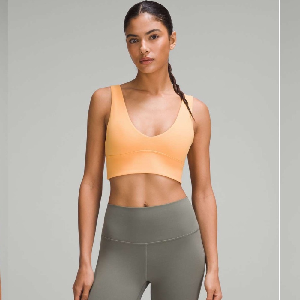 lululemon Align V-Neck Bra A/B cup in Mango Dream - size 6 - NWT